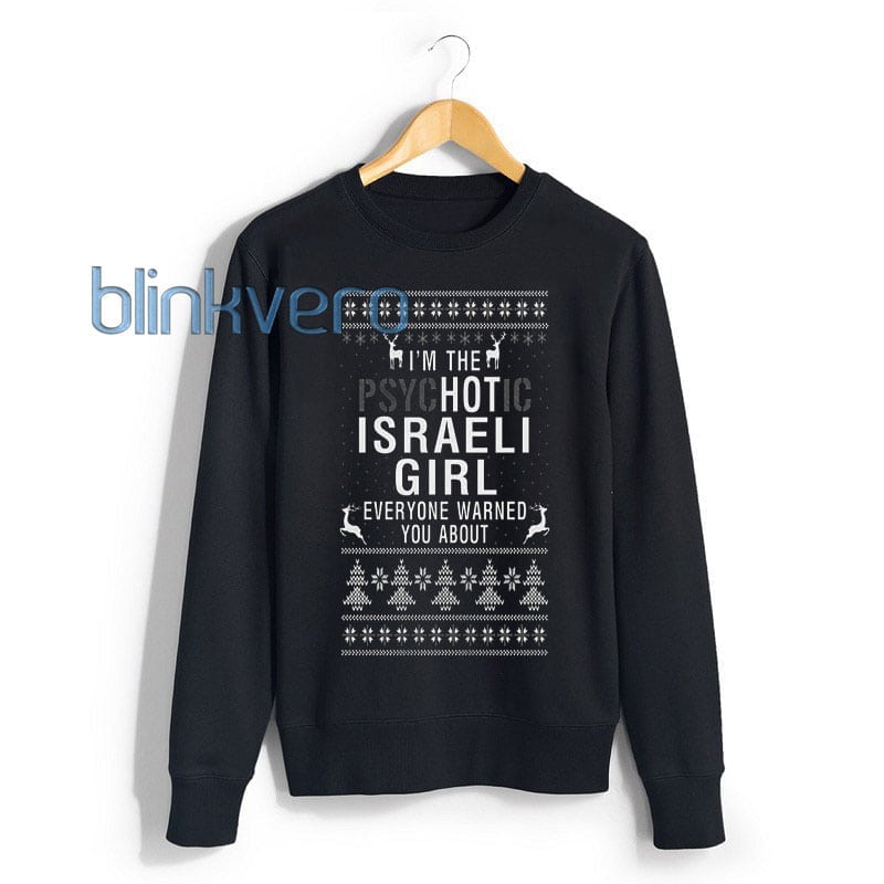psychotic israeli christmas sweater t shirt 02
